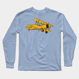 Orange biplane Long Sleeve T-Shirt